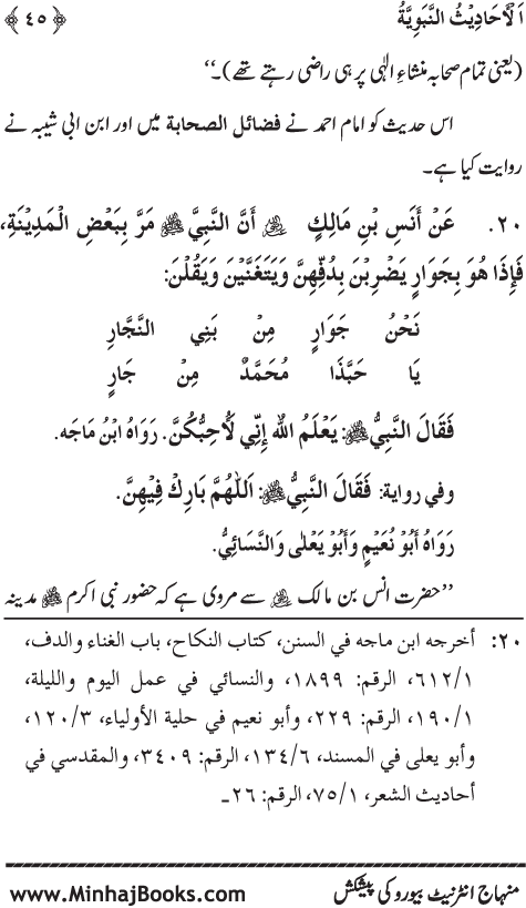 Arba‘in: Sahaba Karam (R.A.) ke Na‘tiya Kalam Se Intikhab