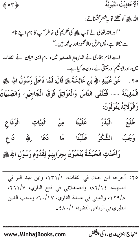 Arba‘in: Sahaba Karam (R.A.) ke Na‘tiya Kalam Se Intikhab