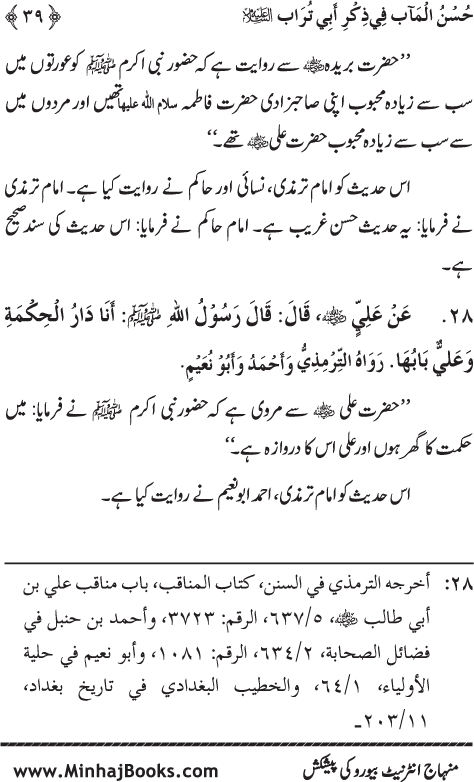 Arba‘in: Sayyiduna ‘Ali (R.A.) ka Zikr-e-Jamil