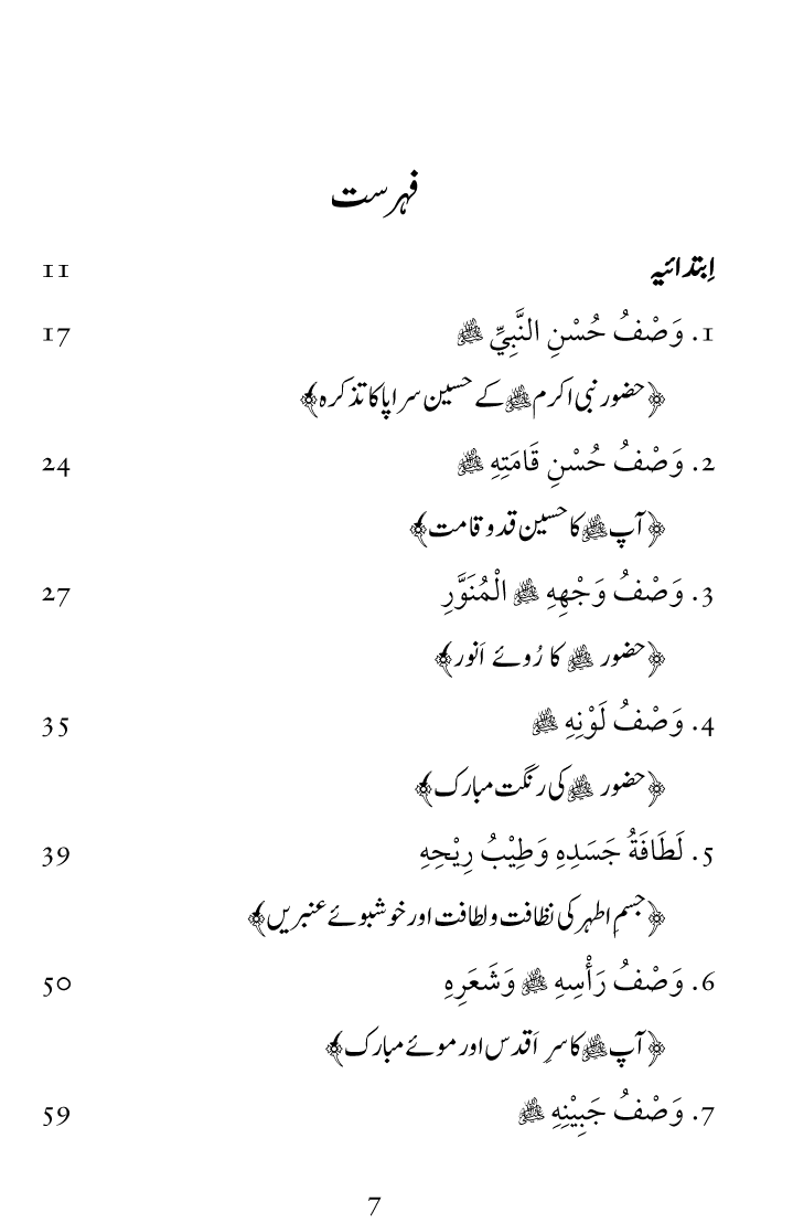 Huzoor Nabi Akram ﷺ ka Paikar e Jamal