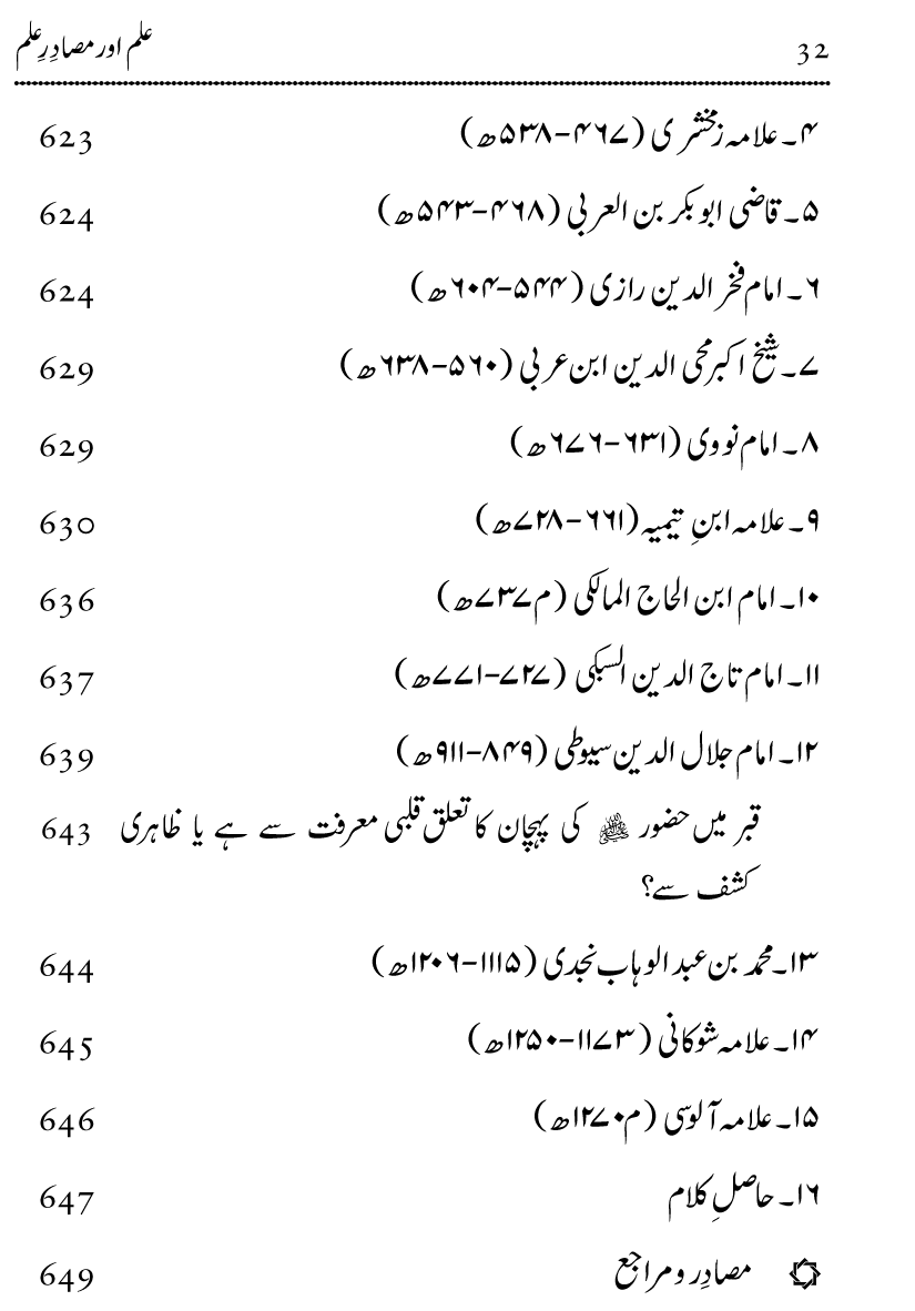 Ilm awr Masadir-e-Ilm