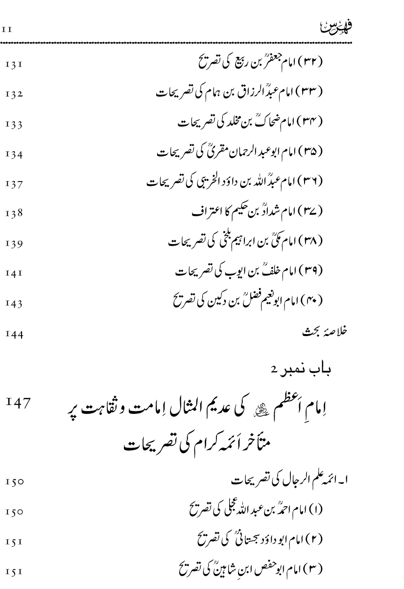 Imam-e-Azam ki Adeem-ul-Misal Imamat wa Saqahat