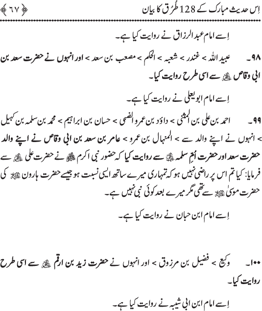 Sayyiduna Ali (R.A.) ko Huzoor ﷺ sy wuhi Nisbat hay jo Haroon (A.S.) ko Musa (A.S.) sy thi