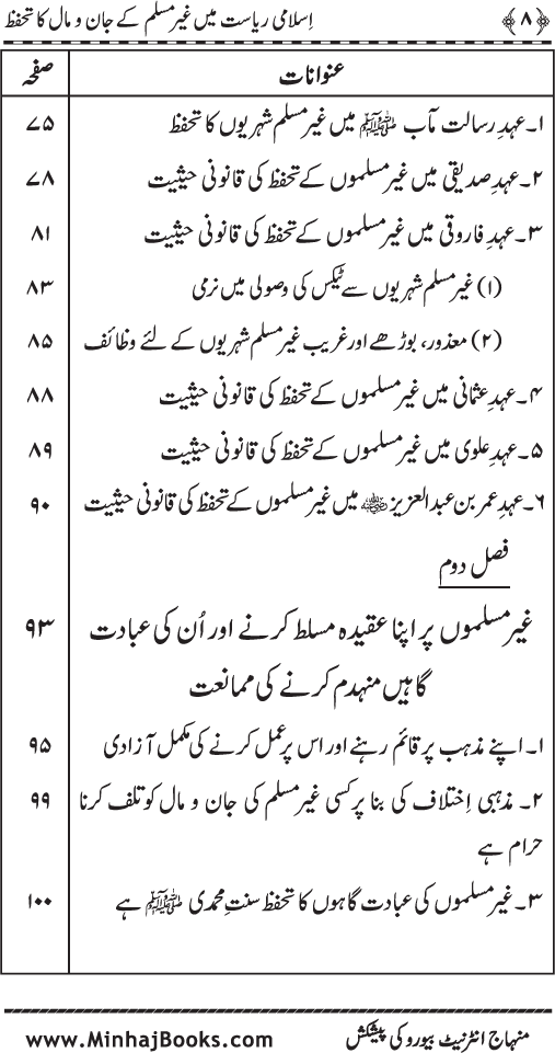 Islami Riasat main Ghayr Muslim ke Jan-o-Mal ka Tahaffuz