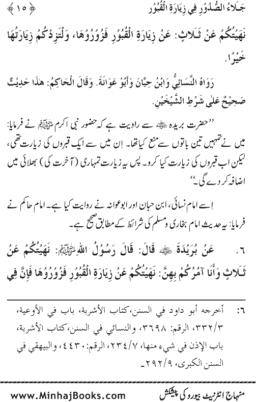 Arba‘in: Fadilat-e-Ziarat-e-Qubur