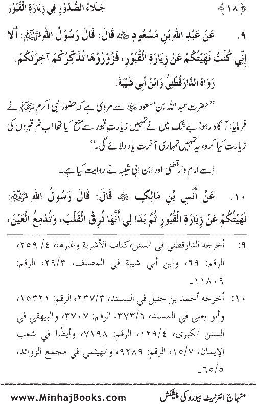 Arba‘in: Fadilat-e-Ziarat-e-Qubur