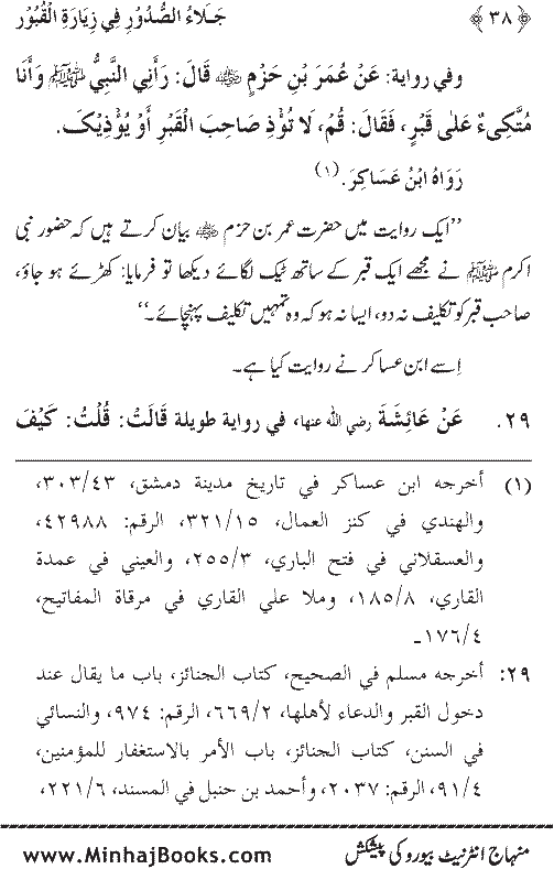 Arba‘in: Fadilat-e-Ziarat-e-Qubur