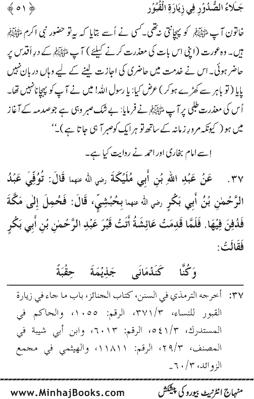 Arba‘in: Fadilat-e-Ziarat-e-Qubur