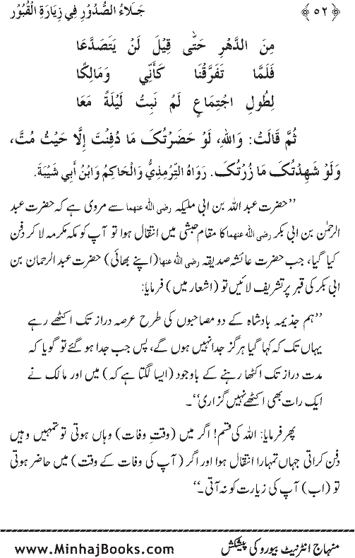 Arba‘in: Fadilat-e-Ziarat-e-Qubur