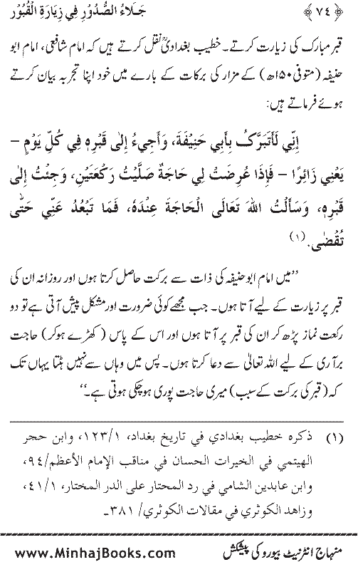 Arba‘in: Fadilat-e-Ziarat-e-Qubur