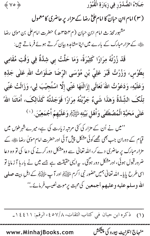 Arba‘in: Fadilat-e-Ziarat-e-Qubur