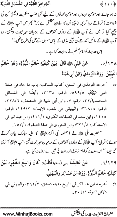 Huzur (PBUH) ke Shama’il Mubaraka