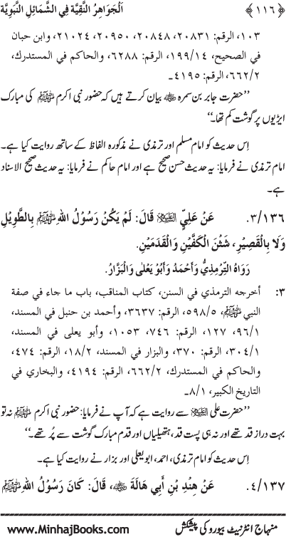 Huzur (PBUH) ke Shama’il Mubaraka