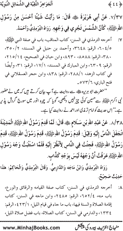 Huzur (PBUH) ke Shama’il Mubaraka