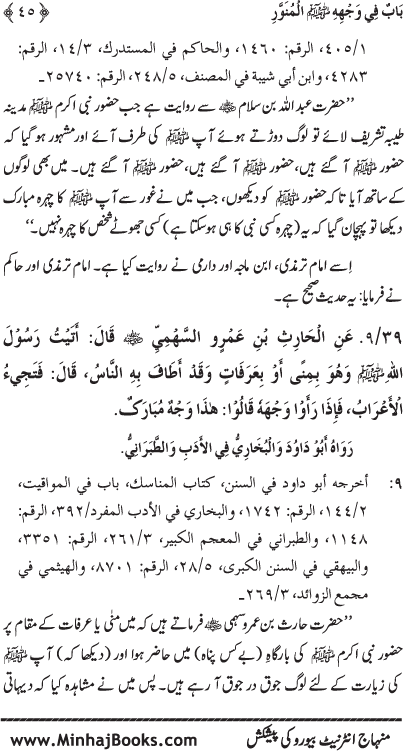 Huzur (PBUH) ke Shama’il Mubaraka