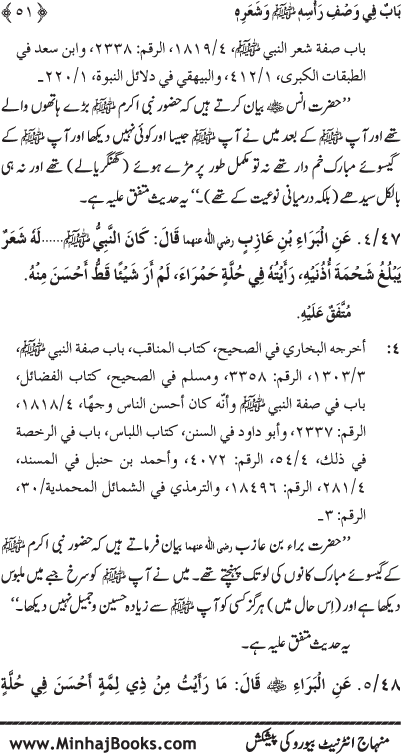 Huzur (PBUH) ke Shama’il Mubaraka