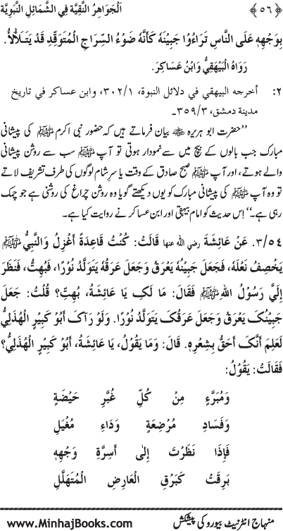 Huzur (PBUH) ke Shama’il Mubaraka