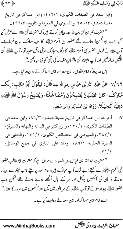 Huzur (PBUH) ke Shama’il Mubaraka