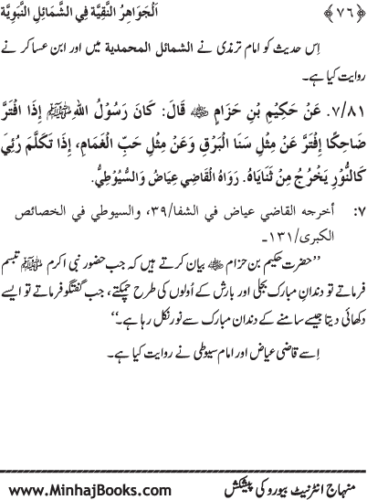 Huzur (PBUH) ke Shama’il Mubaraka