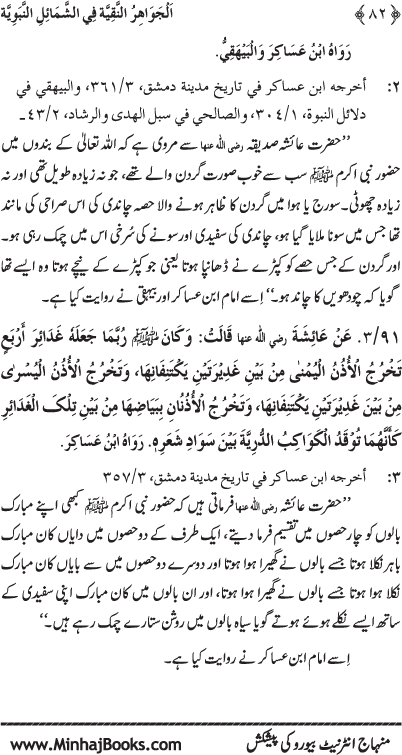 Huzur (PBUH) ke Shama’il Mubaraka