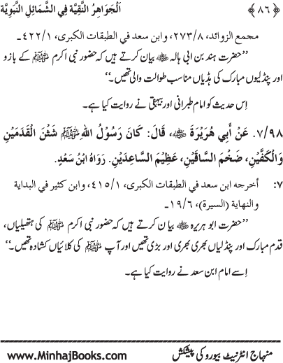 Huzur (PBUH) ke Shama’il Mubaraka