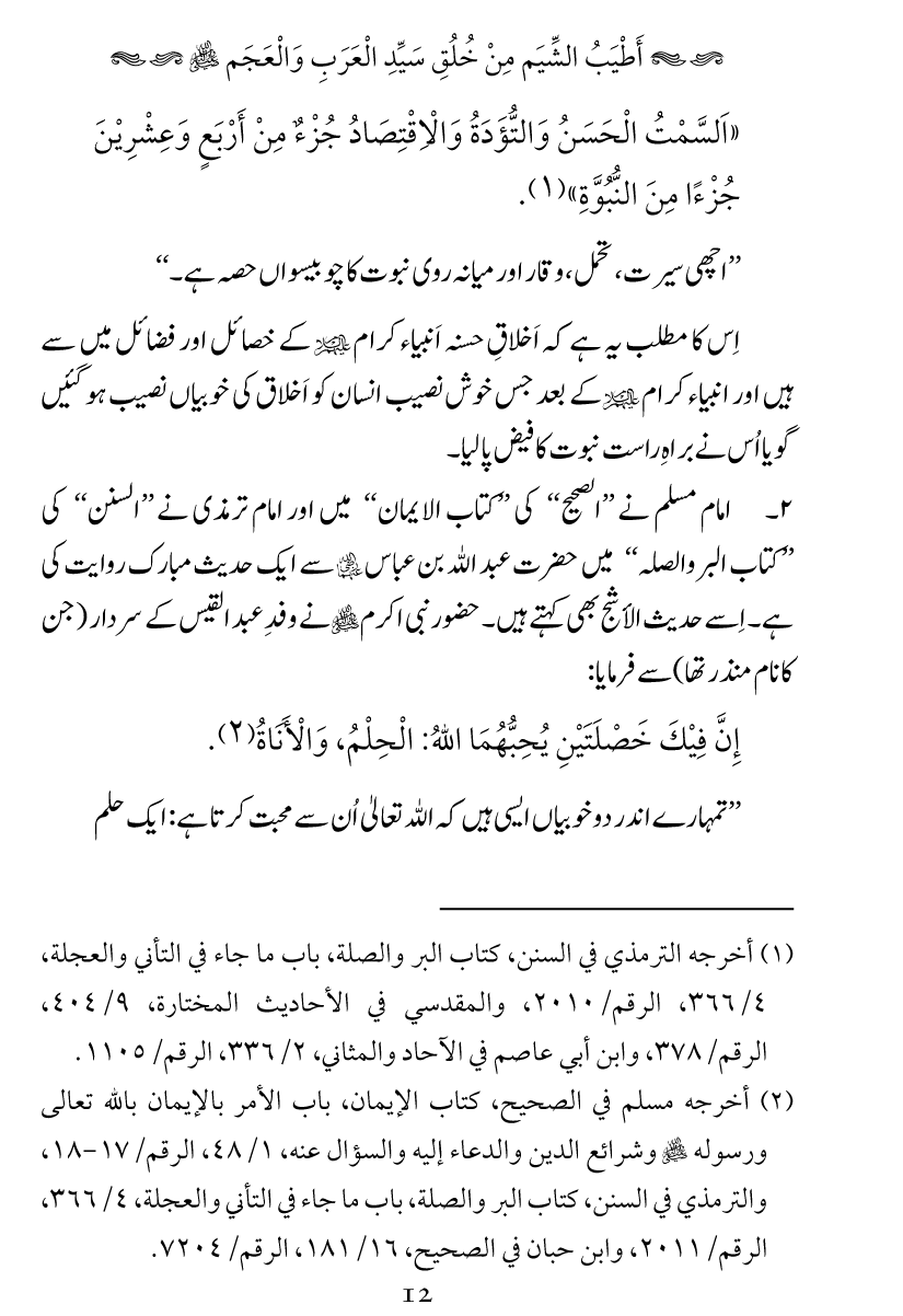 Khuluq e Azeem Ka Paikar e Jameel ﷺ