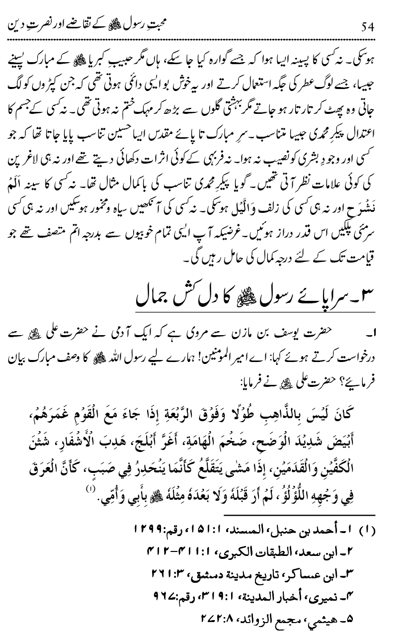 Mahabbat-e-Rasool ﷺ ky Taqazy awr Nusrat-e-Din