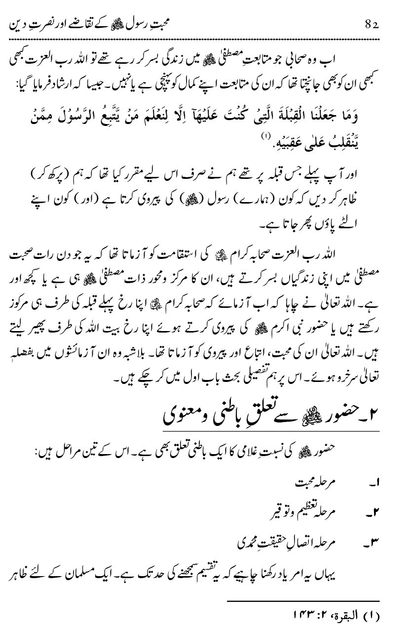 Mahabbat-e-Rasool ﷺ ky Taqazy awr Nusrat-e-Din