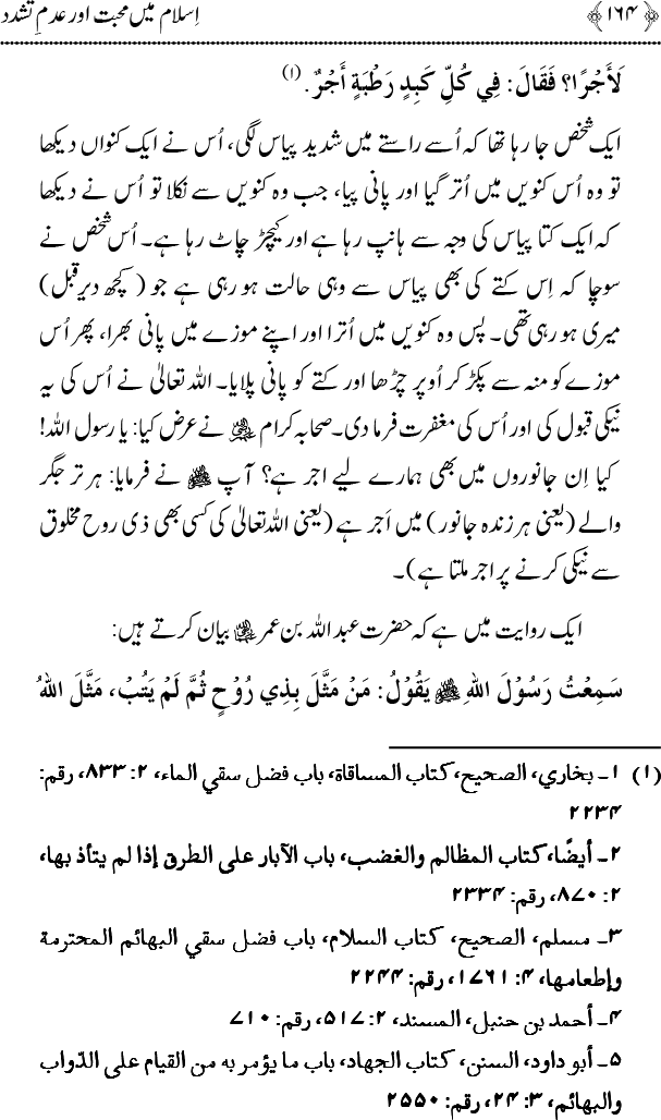 Islam main Mahabbat awr Adam-e-Tashaddud