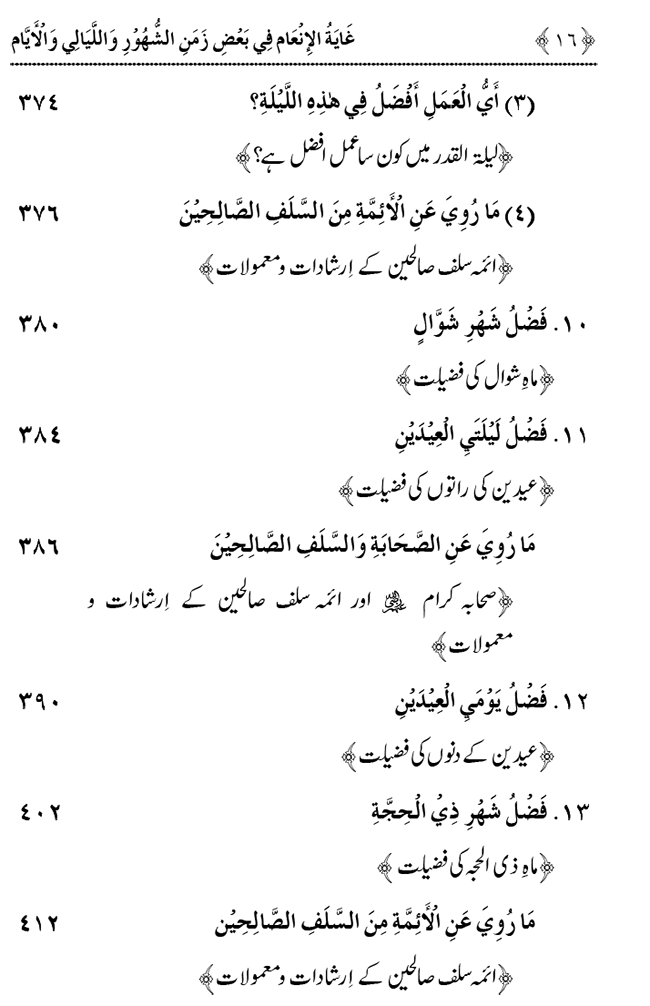 Mukhtalif Mahinon awr Dinon ky Fazail-o-Barakat