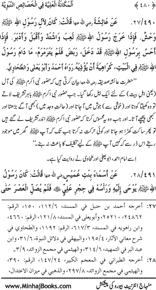 Huzur (PBUH) ke Nabawi Khasa’is Mubaraka