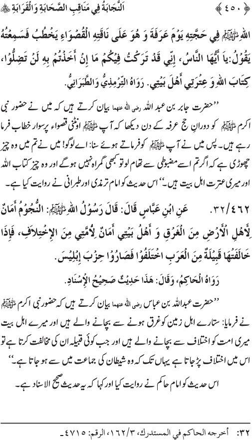 Sahaba Karam wa Ahl Bayt Athar (R.A.) ke Fazail-o-Manaqib