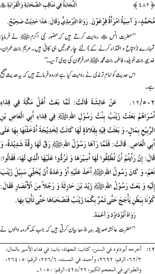 Sahaba Karam wa Ahl Bayt Athar (R.A.) ke Fazail-o-Manaqib