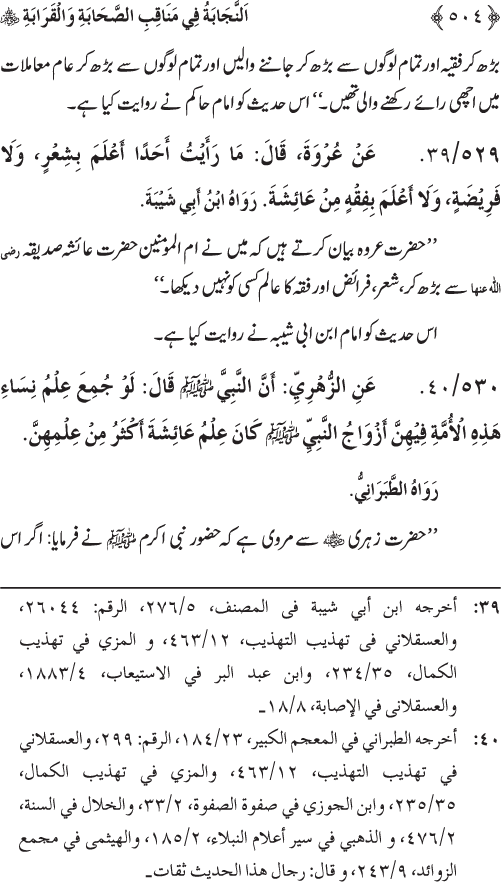 Sahaba Karam wa Ahl Bayt Athar (R.A.) ke Fazail-o-Manaqib