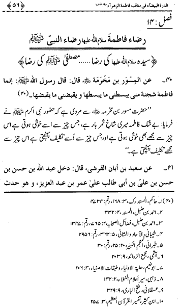 Sayyida Fatima (R.A.) ke Faza’il-o-Manaqib