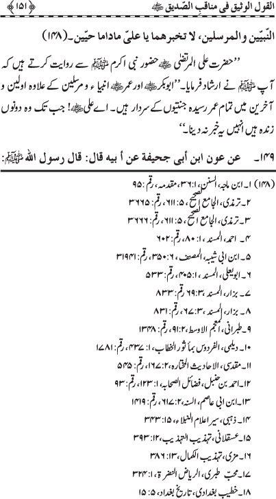 Sayyiduna Siddiq Akbar (R.A.) ke Faza’il-o-Manaqib