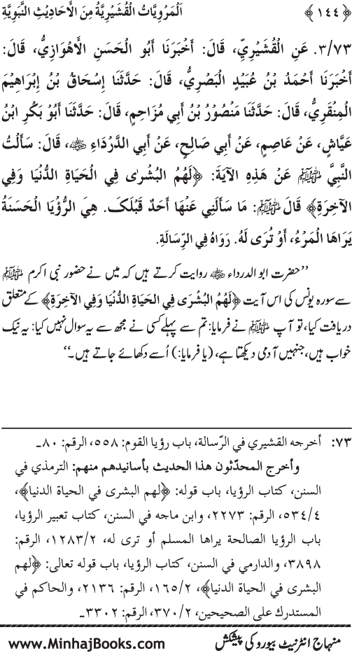 Silsila Marwiyat-e-Sufiya’ (2): Al-Marwiyat al-Qushayriyya min al-Ahadith al-Nabawiyya