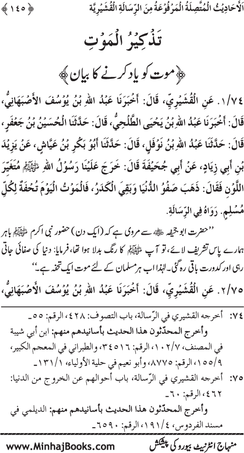 Silsila Marwiyat-e-Sufiya’ (2): Al-Marwiyat al-Qushayriyya min al-Ahadith al-Nabawiyya