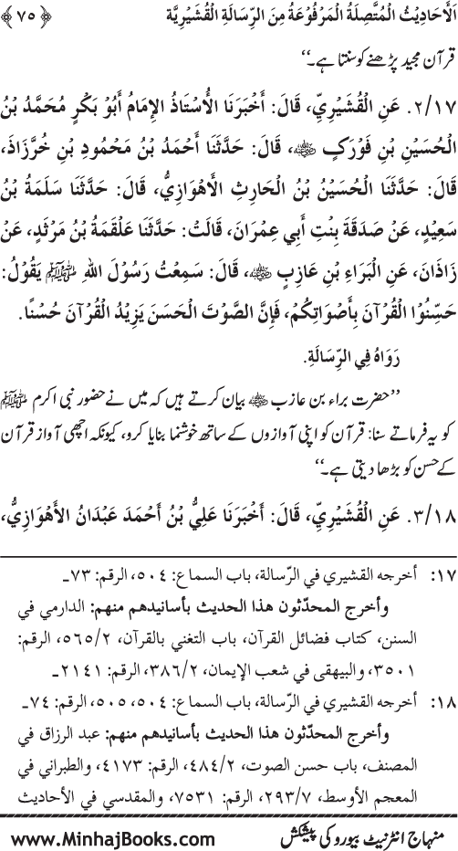 Silsila Marwiyat-e-Sufiya’ (2): Al-Marwiyat al-Qushayriyya min al-Ahadith al-Nabawiyya