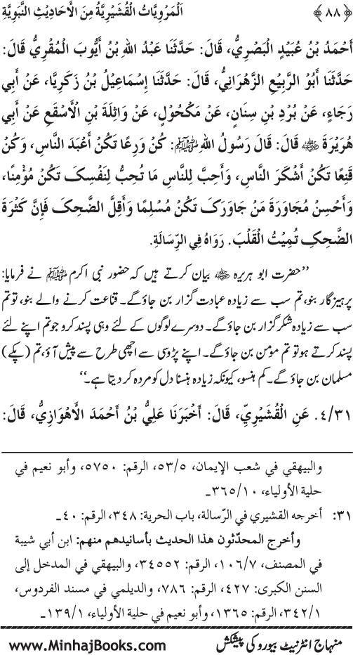 Silsila Marwiyat-e-Sufiya’ (2): Al-Marwiyat al-Qushayriyya min al-Ahadith al-Nabawiyya