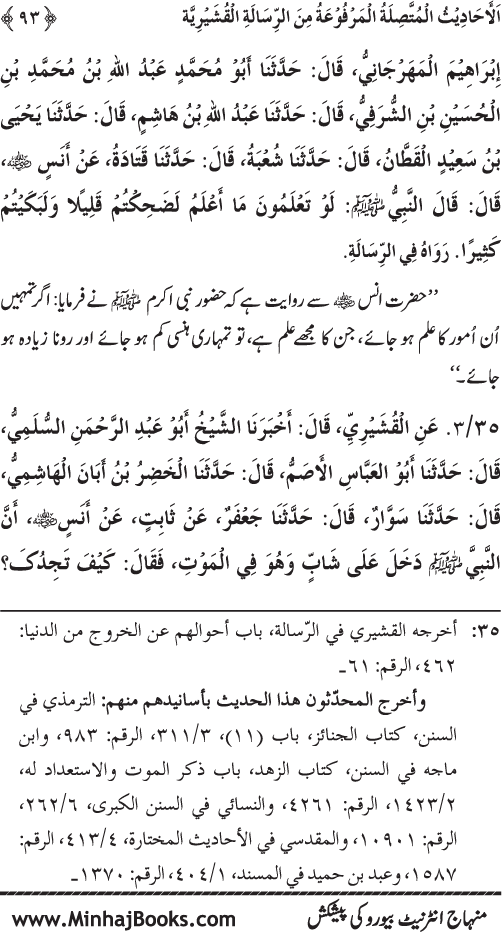 Silsila Marwiyat-e-Sufiya’ (2): Al-Marwiyat al-Qushayriyya min al-Ahadith al-Nabawiyya