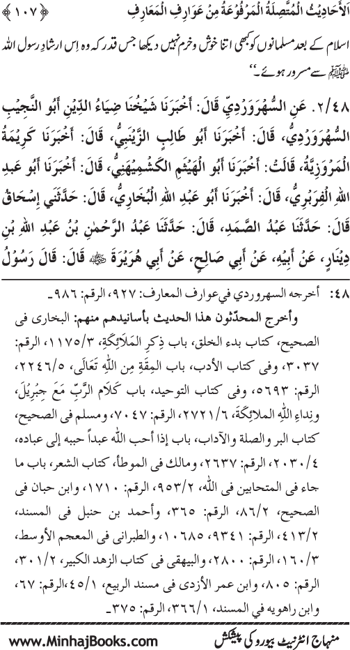 Silsila Marwiyat-e-Sufiya’ (3): Al-Marwiyat al-Suhrawardiyya min al-Ahadith al-Nabawiyya