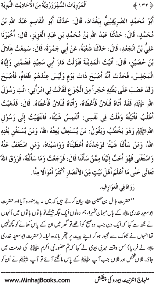 Silsila Marwiyat-e-Sufiya’ (3): Al-Marwiyat al-Suhrawardiyya min al-Ahadith al-Nabawiyya