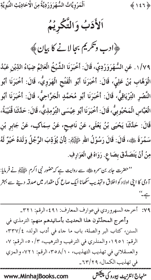 Silsila Marwiyat-e-Sufiya’ (3): Al-Marwiyat al-Suhrawardiyya min al-Ahadith al-Nabawiyya