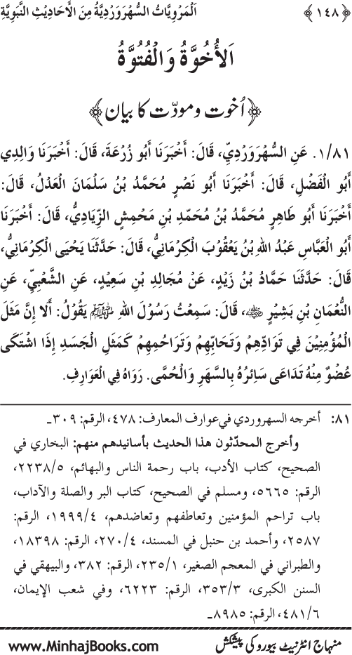 Silsila Marwiyat-e-Sufiya’ (3): Al-Marwiyat al-Suhrawardiyya min al-Ahadith al-Nabawiyya