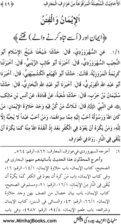 Silsila Marwiyat-e-Sufiya’ (3): Al-Marwiyat al-Suhrawardiyya min al-Ahadith al-Nabawiyya