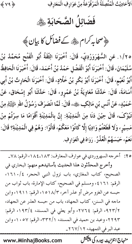 Silsila Marwiyat-e-Sufiya’ (3): Al-Marwiyat al-Suhrawardiyya min al-Ahadith al-Nabawiyya