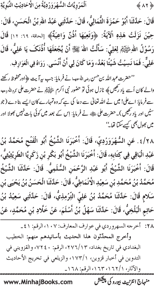 Silsila Marwiyat-e-Sufiya’ (3): Al-Marwiyat al-Suhrawardiyya min al-Ahadith al-Nabawiyya