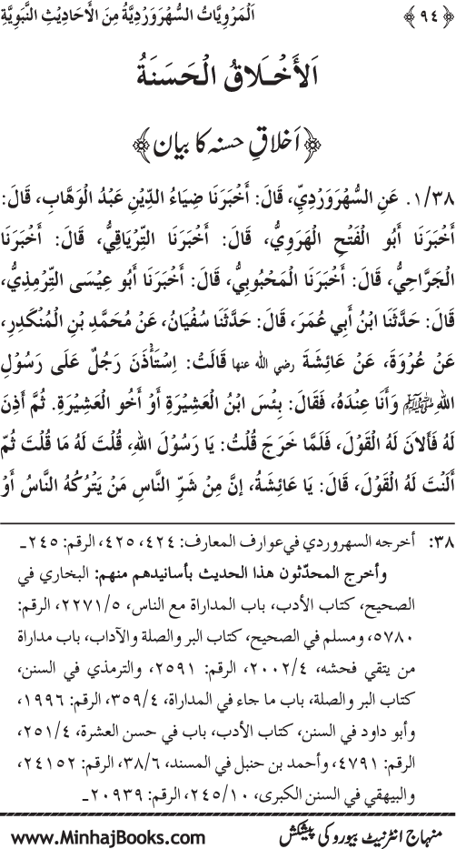 Silsila Marwiyat-e-Sufiya’ (3): Al-Marwiyat al-Suhrawardiyya min al-Ahadith al-Nabawiyya