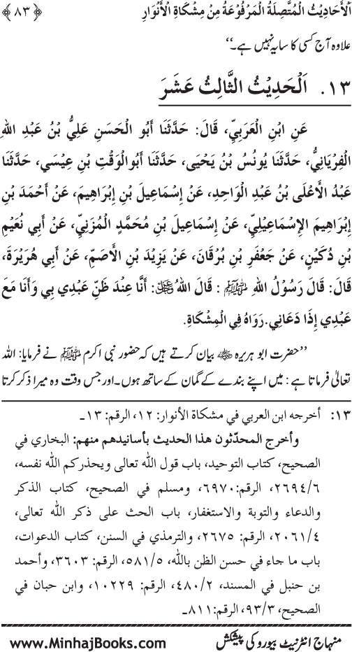 Silsila Marwiyat-e-Sufiya’ (4): Marwiyat al-Shaykh al-Akbar min Ahadith al-Nabi al-Athar (PBUH)